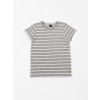 Grijs gestreepte t-shirt - Short sleeve terry stripes grey melee lucien